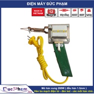 Mỏ hàn xung 200W - mỏ hàn thiếc máy hàn chì quấn từ đồng nguyên chất 100%