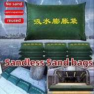 Water Activated Flood Barriers Sandless Sand Bags 70 100 150cm Alternative Sandbag Absorbent Prevent