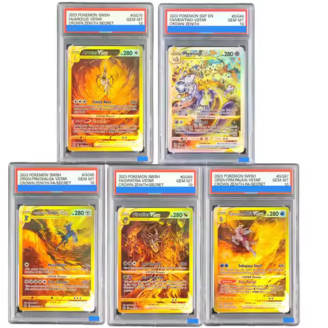 DIY POKEMON Arceus Giratina Mewtwo ORGN.FRM.DIALGA Vstar Crown Zenith Secret Authentication Grade GE