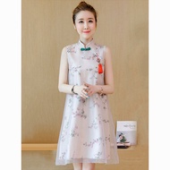 S60104# Women Pregnant Dresses Vintage Womens Dresses Improved Cheongsam Stylish Summer Chinese Style Pregnant Woman Clothes