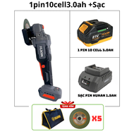 [Phiên Bản Mới] Thân Máy Mài Pin HuKan G1-AGS6400. Đường Kính Cắt 100mm.Động Cơ Không Chổi Than Tặng