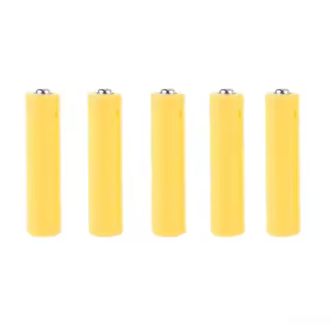 5Pcs LR06 AA LR03 AAA Size Dummy Fake Battery Setup Shell Placeholder Cylinder Conductor Dummy Cells