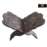 REHAL UKIR / CARVED QURAN STAND (BROWN WOOD COLOUR)