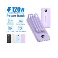 [SG Seller] CCC 120W 30000mAh Powerbank Fast Charging Portable Charger 3C Power Bank with Built in C