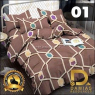 CADAR SET 7 IN 1 WITH COMFORTER + BEDSHEET COTTON QUEEN DAMIAS