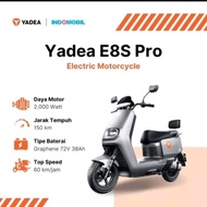 MOTOR LISTRIK SUBSIDI YADEA E8S PRO MERK TERLARIS NO 1 DI DUNIA 