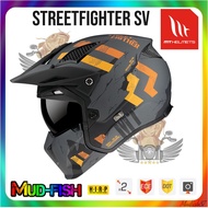 TOPI KELEDAR MT STREET FIGHTER SV SKULL 2020 A12 Matt Gray FULLFACE HELMET | StreetFighter (Double V