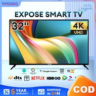 Smart TV 32 inch Android 11.0 TV 4K Ultra HD LED Murah Television Built-in TV box WiFi Dolby Vision Dolby Audio Digital TV 5-year Warranty