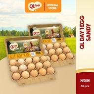 QL Sandy Day 1 Egg - Medium 30pcs Fresh Egg Farm Fresh Egg Telur Segar