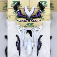 COVER SET YAMAHA Y16ZR VVA-155 (2) Grey White Silver Y16 COVERSET Y16 SILVER ROBOT ACCESSORIES MOTOR