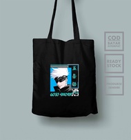 TOTE BAG RESLETING ANIME GOJO SATORU 1 JUJUTSU KAISEN TAS PRIA TAS WANITA