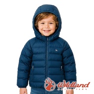 [wildland] Children 700FP Double-Sided Detachable Hooded Down Jacket Winter Jacket Kids {Fog Blue} K