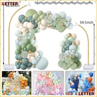 LETTER Balloon Arch Kit, With Base 1.5m/2.5m Balloon Column Kit,  Free Bending Adjustable Half Arch 
