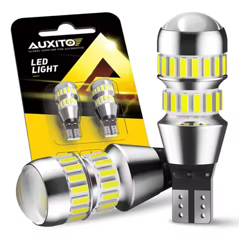 AUXITO 2Pcs 2000LM T15 LED Lamp Light W16W LED Canbus Error Free 4014 42-SMD 912 921 LED Bulb Car Ba