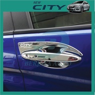 Honda City GM6 (2014-2020) Penutup Mangkuk Pemegang Pintu Kereta Krom Karbon Hiasan Kereta Berjaya Auto Aksesori Kereta