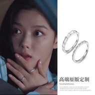 My Demon  Song Kang  Kim Yoo Jung Same Style Ring Opening Adjustable Double Layer Stacking Couple Ring