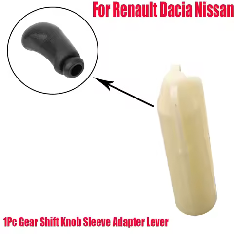 1Pc Gear Shift Knob Sleeve Adapter Lever For Renault Megane Scenic Clio Lutecia Laguna Dacia Logan D