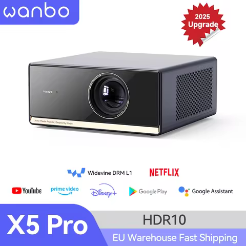Wanbo X5 Pro New Projector Full HD 1080P Proyector Support Online 4K 1100 ANSI Android TV11.0 Home H