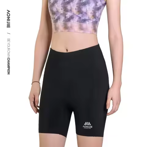 AONIJIE Sports Tights Woman Shorts Marathon Training Trail Running Shorts Compression Pants Sportswe