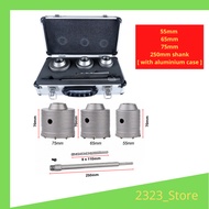 Concrete Hole Saw SDS Plus Shank for Cement Brick Wall Set 55mm 65mm 75mm CONCRETE HOLE SAW CUTTER 3