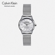 CK凯文克莱（Calvin Klein）Minimal 简约系列手表 米兰编织钢带石英腕表情侣表女表  K3M22126