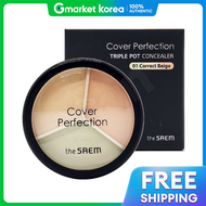 The Saem | เดอะเฟซช็อป คัฟเวอร์ เพอร์เฟคชั่น ทริปเปิ้ล พอต คอนซีลเลอร์ เมคอัพ