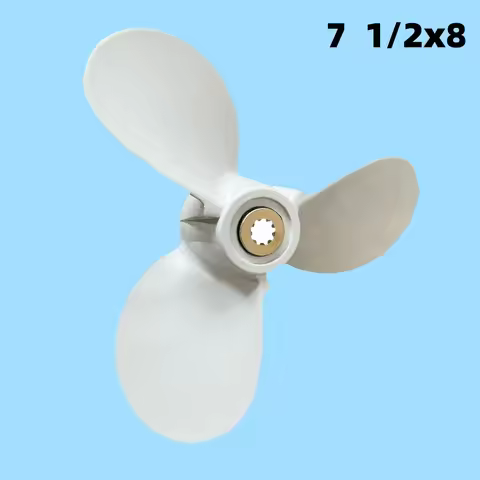 6E0-45941-01-00 Aluminum Propeller 7 1/2X8 -Ba for Yamaha 4Hp 5Hp 6Hp 4A 4m 5m 5C F4 F6L F6S F6C F5A