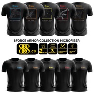 888.CO x 8FORCE MICROFIBER TACTICAL TSHIRT ARMOR COLLECTION SHIRT GUN GLOCK P99 MP5 PDRM ATM