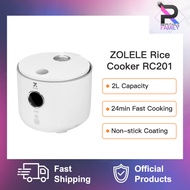 ZOLELE Rice Cooker RC201 2L Multifunction Cooker Non-Stick Inner Pot 24 Minute Quick Cooking Rice Co
