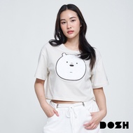 DOSH WOMENS CROPPED T-SHIRTS WE BARE BEARS เสื้อยืดครอปผู้หญิง DBBWT1025-LG1