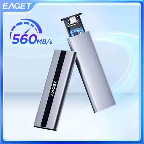 Eaget NVME Portable External SSD 1TB External Solid Hard Drive 5Gbps USB C 3.2 GEN 2 SSD 512G 2TB fo