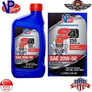 VP racing S4 250 (4T) 20W-50 Mineral Street Engine Oil 1L (Made in USA 🇺🇸 )
