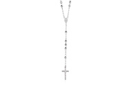 Nathalias NY สร้อยโรซารี่เงินแท้ 26 นิ้ว ประดับลูกปัดขัดเงา Rosary Chain in Sterling Silver