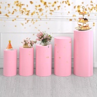 【LADYFT】5pcs Cylinder Stand Covers Cylinder Pedestal Stand Covers Party Wedding decor