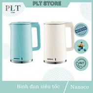 Nanoco Electric Kettle, 1.7 Liter Electric Kettle, Capacity 1850-2200W, 304 Stainless Steel Inner Ma