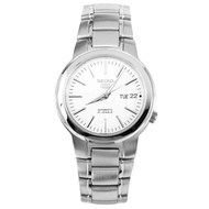 Karnvera Shop Seiko 5 นาฬิกาผู้ชาย Automatic White Dial Stainless Steel Watch SNKA01K1