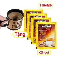 [Tặng ly khuấy tự động] Cà Phê Vinacafé 3in1 Gold Original (20gói x 20g) - cafe hoa tan - VinaCafe -