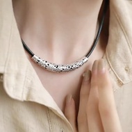 999 Women's Necklace New Chinese Style High-End Feeling 2024ii19 Ethnic Style Retro New Style Sterli
