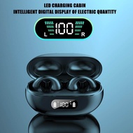 ♥ SPLAY Shipping+Readystock ♥R15 Wireless Ear Bone Conduction Headset Bluetooth-compatible 5.3 Clip-on Ears Earphone Intelligent Noise-Cancelling Headphones