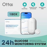 Ottai CGM Continuous Glucose Monitoring 24h*2 weeks Real Time Dynamic Blood Glucose Monitor Diabetes