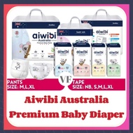 Aiwibi Premium Natural Baby Diaper Tape / Pants - NB / S / M / L / XL