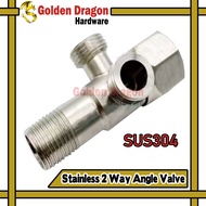 Angle Valve 2 Way Stainless Steel 304