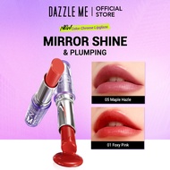 DAZZLE ME Color Chrome LipGlaze Glossy Lipstick Peptide Plumping Nourishing (3.5g) Gincu Peptida