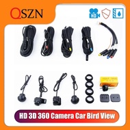 QSZN HD 3D 360 Camera Car Bird View System 4 Camera 360 720P Panoramic SONY 225 3D 360 Surround Came