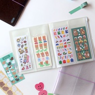 JAM STUDIO Seal Sticker Book / 48 Pockets - stickers storage file binder stationery organiser organi