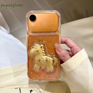 PIXELGLOW Golden Horse Accessories, Creative Year of Horse Gold Pony Keychain Accessories, Ornament 