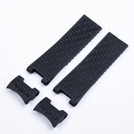 Silicone Rubber Waterproof Watch Strap Suitable For Ulysse Nardin Diving And Navigation Series Curve