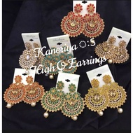 LARGE SIZE BEAUTIFUL KUNDAN STONE PEARL EARRING