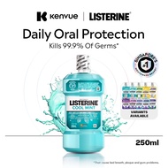 Listerine Mouthwash 250ml - Cool Mint, Green Tea, Gum Care, Healthy White, Original, Total Care (Den