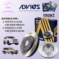 (1PAIR) AISIN ADVICS TOYOTA LAND CRUISER HDJ101,UZJ200 FRONT BRAKE DISC ROTOR